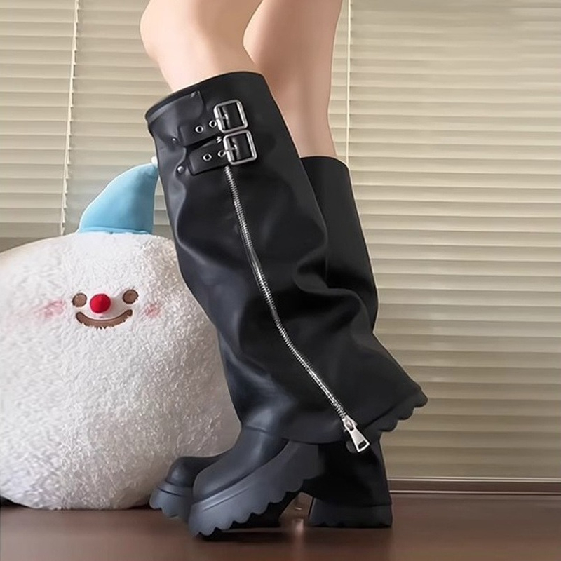 รองเท้าบูทผู้หญิงทรงพังก์ สไตล - Winter Fashion Women Boots บทวิจารณ์และราคา
