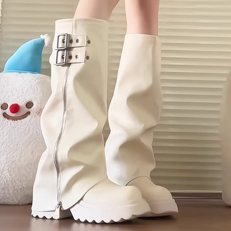 รองเท้าบูทผู้หญิงทรงพังก์ สไตล - Winter Fashion Women Boots บทวิจารณ์และราคา