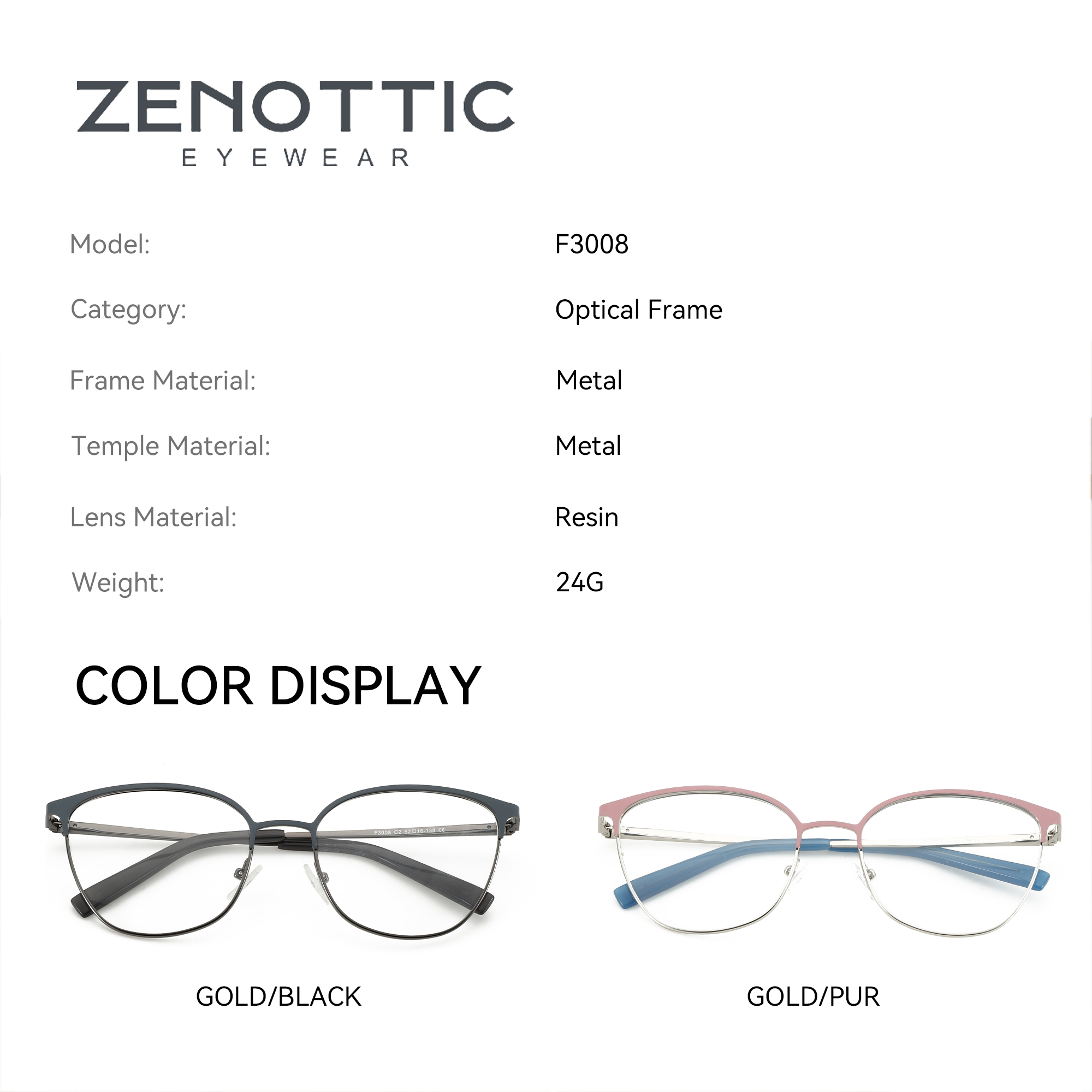 ZENOTTIC แฟชั่นสแควร์กรอบแว่นต - Women'S Fashion Glasses Non Prescription บทวิจารณ์และราคา