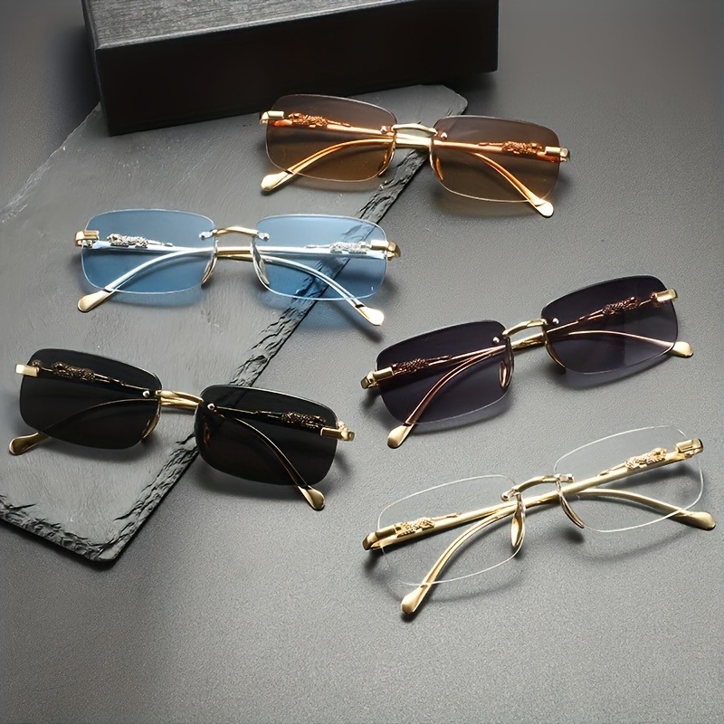 แว่นกันแดดแฟชั่นไร้กรอบโลหะ ผู - Women Fashion Glasses บทวิจารณ์และราคา
