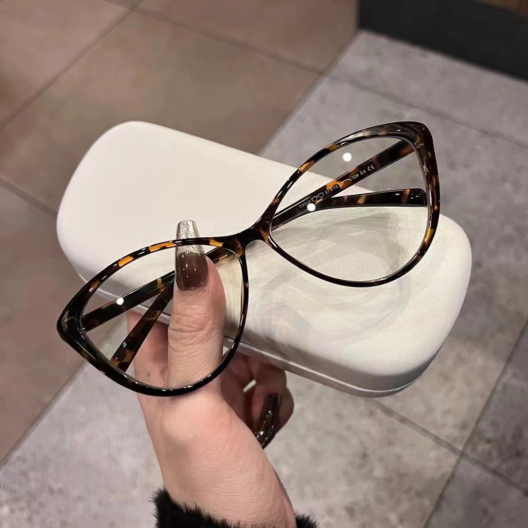 กรอบแว่นตาแฟชั่นทรงแคทอายขนาดใ - Women'S Fashion Glasses Non Prescription บทวิจารณ์และราคา
