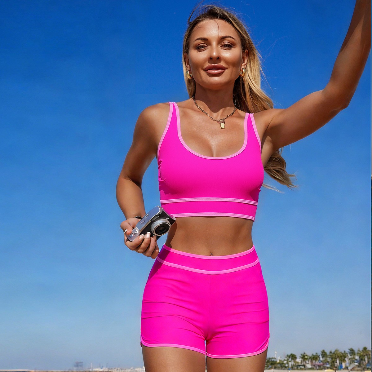 บิกินี่สีเขียวมะกอก เสื้อครอปแ - Crop Top Women บทวิจารณ์และราคา
