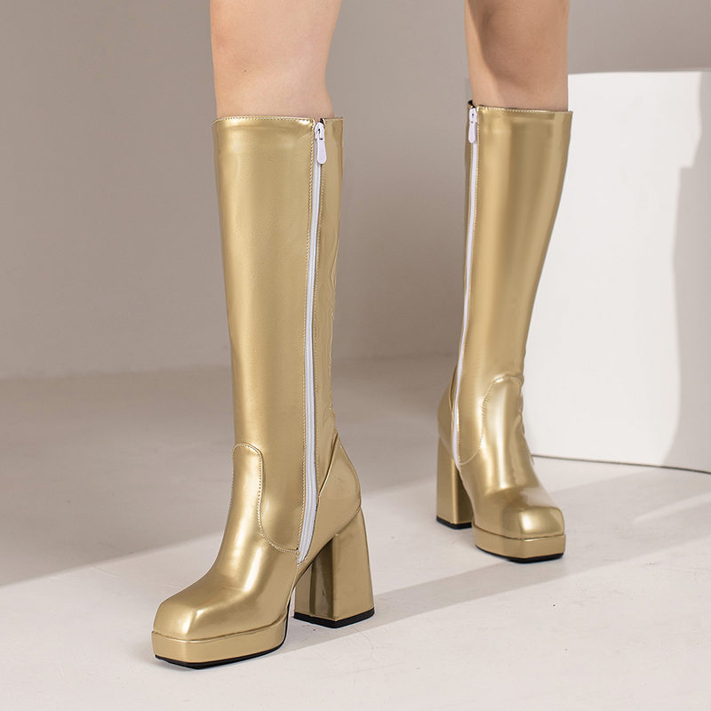 สีเขียวฤดูหนาวผู้หญิงแพลตฟอร์ม - Winter Fashion Women Boots บทวิจารณ์และราคา