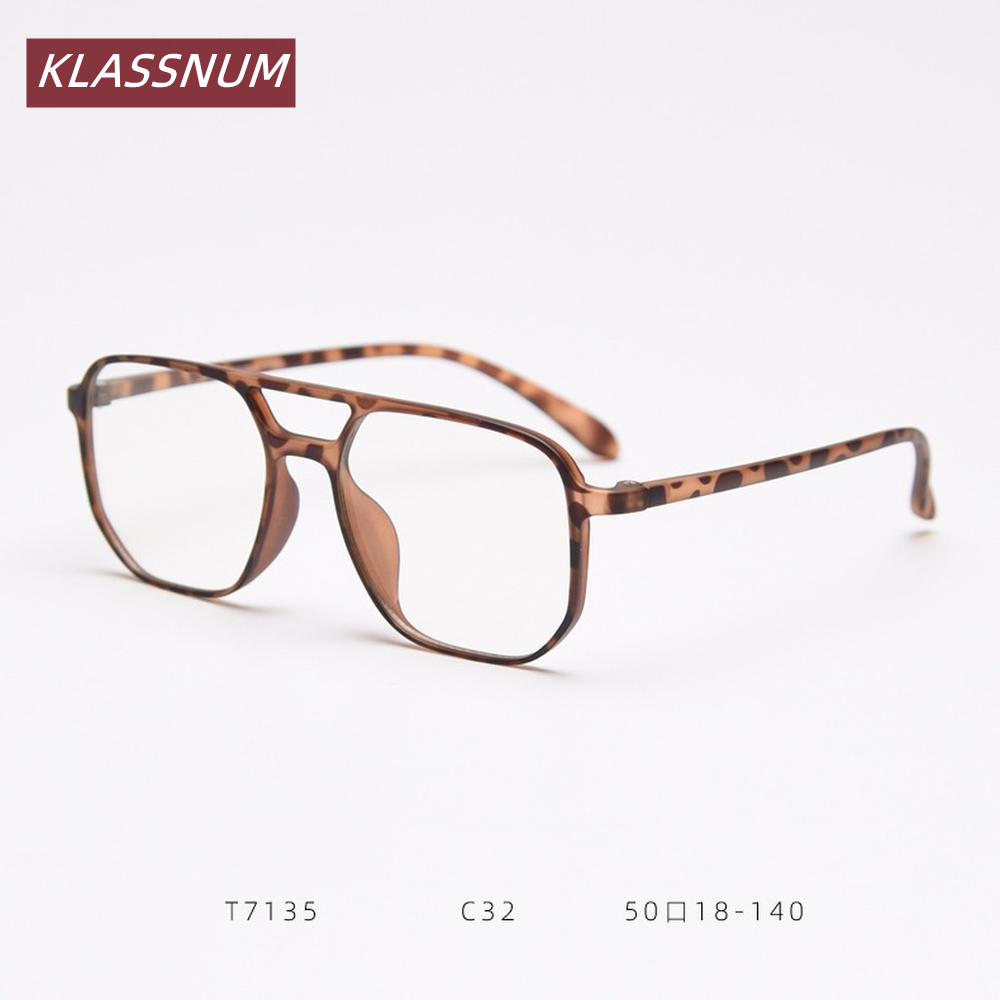 KLASSNUM ดับเบิ้ลบリッジทรงสี่เหล - Women'S Fashion Glasses Non Prescription บทวิจารณ์และราคา
