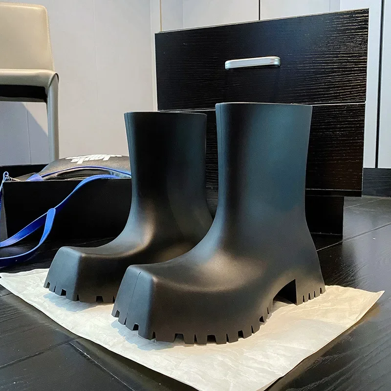 คุณภาพสูงหนังนุ่ม PU รองเท้าบู - Women'S Fashion Rain Boots บทวิจารณ์และราคา