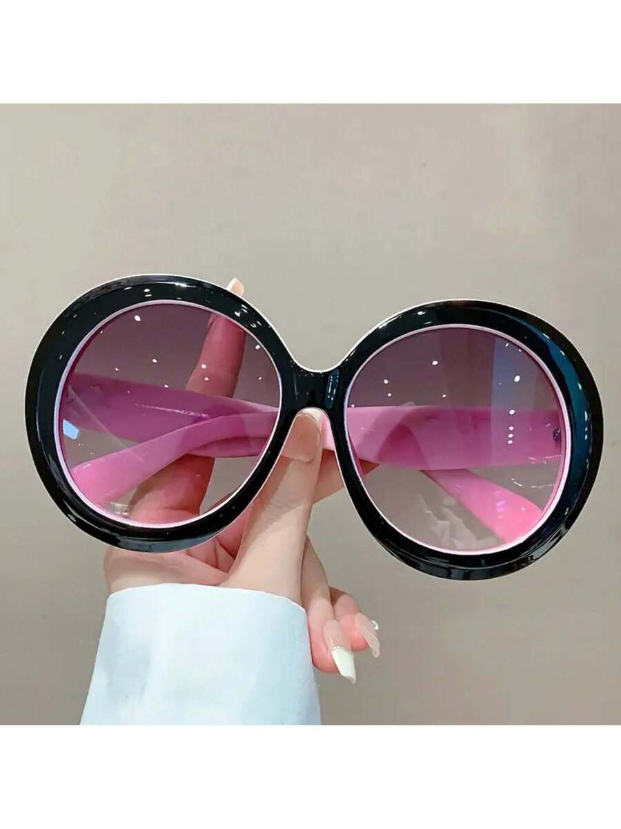 แว่นตากรอบกลมขนาดใหญ่สำหรับผู้ - Women'S Fashion Glasses Non Prescription บทวิจารณ์และราคา