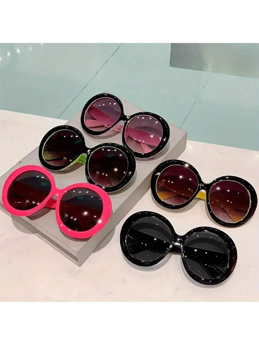 แว่นตากรอบกลมขนาดใหญ่สำหรับผู้ - Women'S Fashion Glasses Non Prescription บทวิจารณ์และราคา