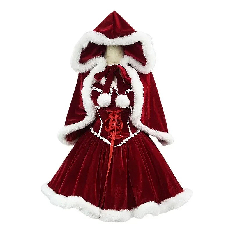 ชุดคลุมสีแดงปีใหม่ คอสเพลย์ ชุ - Women Fashion Reddit บทวิจารณ์และราคา