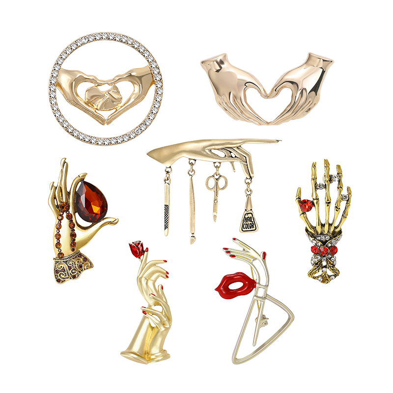 เข็มกลัดรูปมือไขว้สำหรับผู้หญิ - Women Fashion Pose บทวิจารณ์และราคา