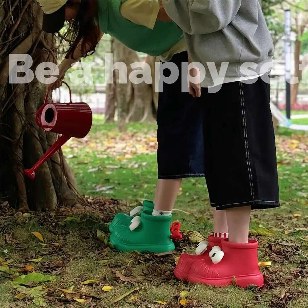 ผู้หญิงรองเท้าฝนรอบ Toe Big Ey - Women'S Fashion Rain Boots บทวิจารณ์และราคา
