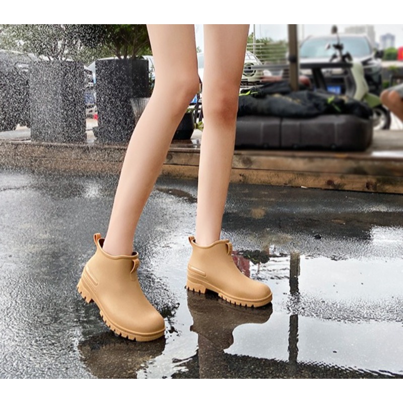 รองเท้าแฟชั่นผู้หญิงไซส์ใหญ่ ฤ - Women'S Fashion Rain Boots บทวิจารณ์และราคา